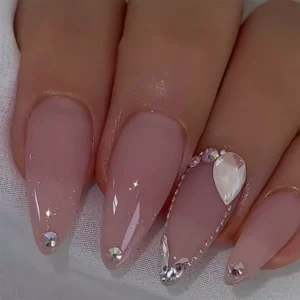 Nailbayo Nudi Gel Pink - Pinkki läpikuultava siirappigeeli kynsillä