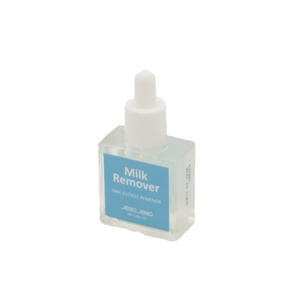 Jello Jello Milk Cuticle Remover 10 ml pullossa, hellävarainen kynsinauhojen pehmentäjä.