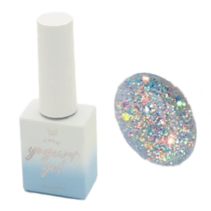 Vely Glitter 36 – Hopeanhohtoinen glittergeeli 8ml.