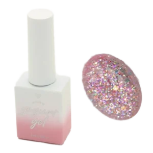 Pinky Glitter 37 – Iloinen vaaleanpunainen glittergelilakka 8ml.