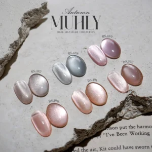 dgel autumn muhly magnetic nail gel collection