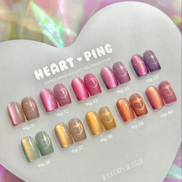 yogurt nail heart ping collection