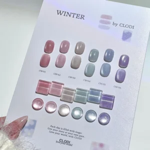 clodi - winter kokoelman magneetti (cat-eye) geelilakkakokoelman sävyt kynnellä